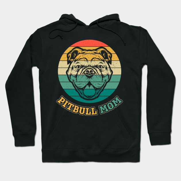 Proud Pitbull Mom Pit Bull Lover Hoodie by aneisha